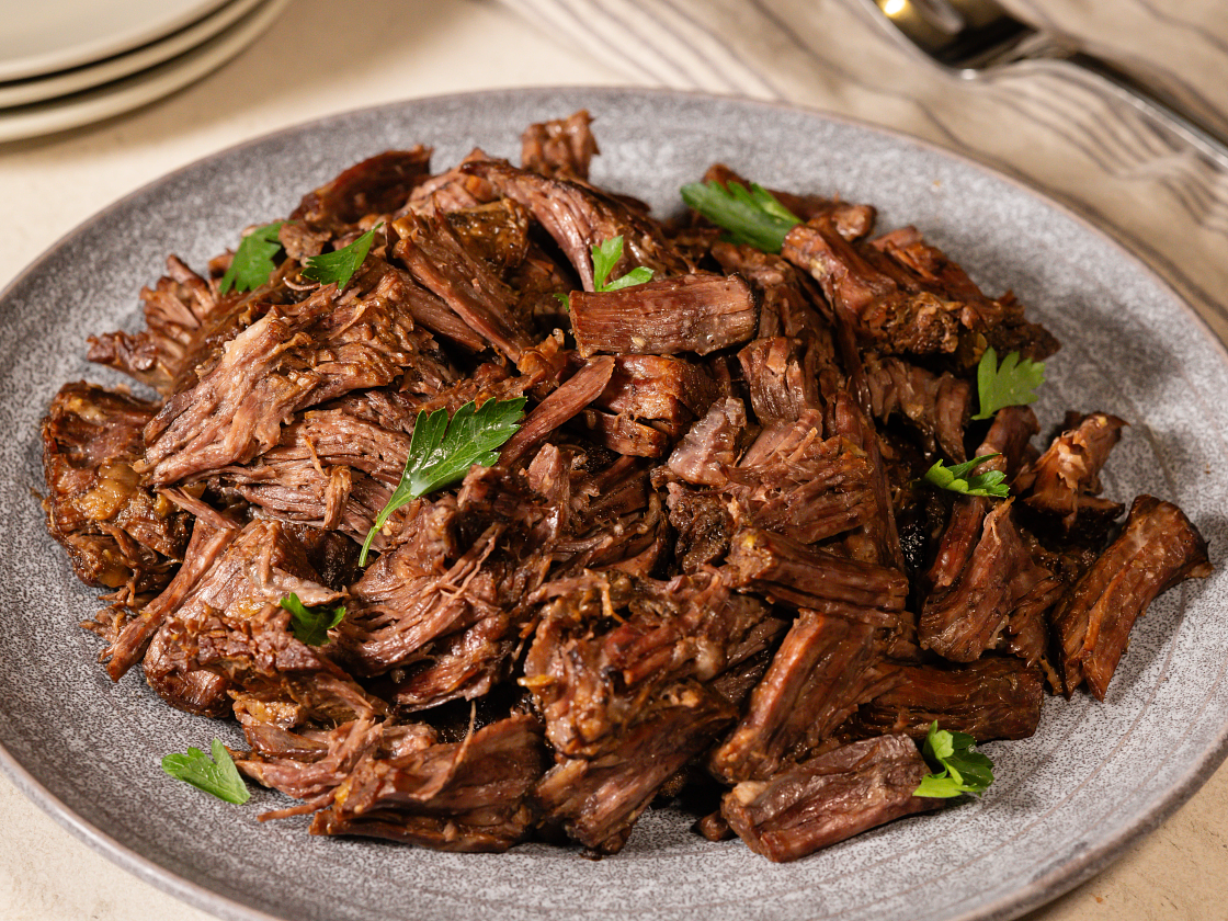 Four Way Slow Cooker Shredded Beef